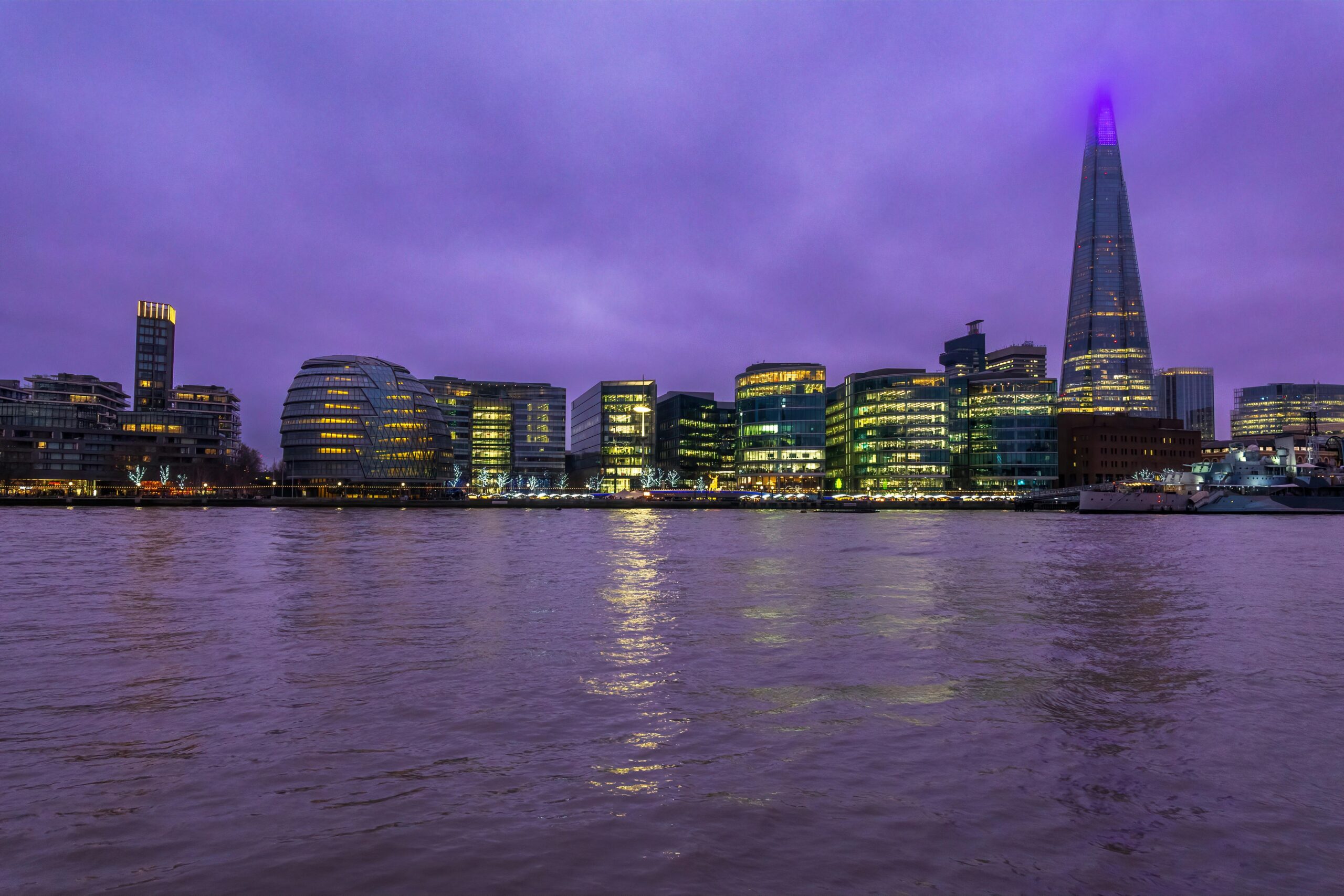 Evening birthday boat party on the Thames