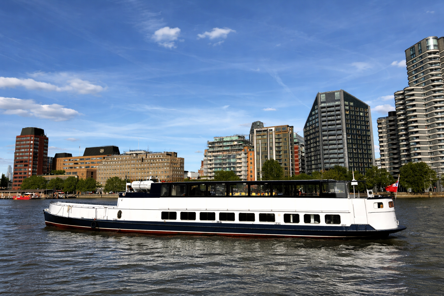 Large party boat in London
